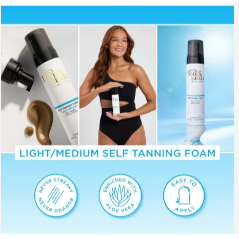 Bọt nhuộm da nâu tạm thời Bondi Sands Self Tanning Foam màu Light/Medium