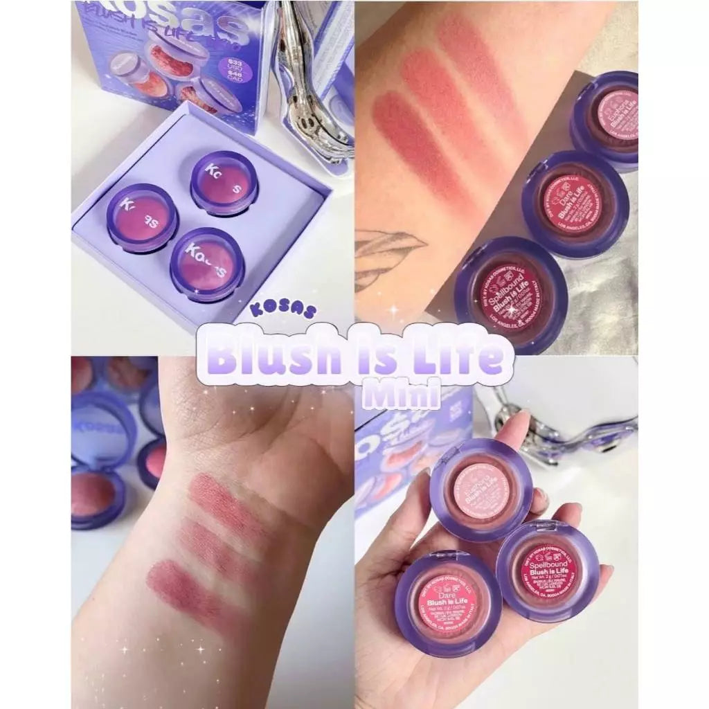 Hàng US - Set má hồng Kosas Blush Is Life Trio