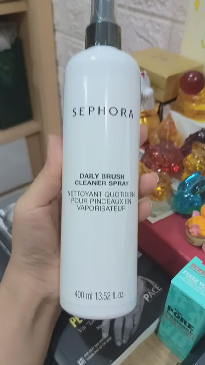 Hàng US - Xịt rửa cọ khô Sephora size Jumbo 400ml