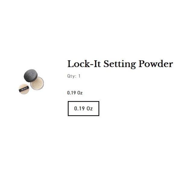 Phấn Phủ Không Màu Kat Von D Lock-It Setting Powder