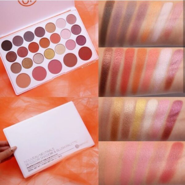 2ca3fffa337c1badb339dc8bb8d04432.jpg Bảng Mắt BH Comestic Nouveau Neutrals - 26 màu mắt và má
