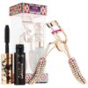 Set kẹp mi và mascara tarte lash delights eye essentials