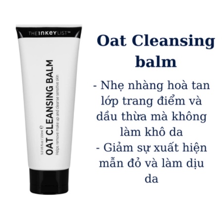 93b2838b658ccf991de760c415686630.jpg Sữa rửa mặt INKEY LIST Oat Cleansing Balm 150ml
