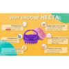 Lược gội đầu 𝗛𝗘𝗘𝗧𝗔 - HEETA SHAMPOO BRUSH