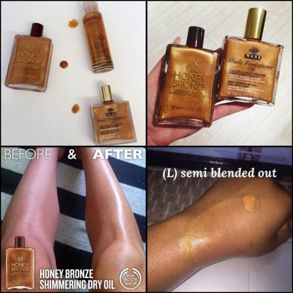 e5825e77daf8465703cc5ce6516a67b6.jpg Dầu khô có nhũ The Body Shop Honey Bronze™ Shimmering Dry Oil