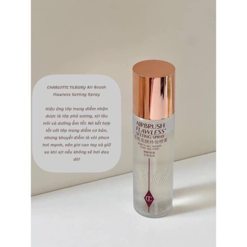(Hàng US) - Xịt khóa lớp make up  Charlotte Tilbury Airbrush Flawless Setting Spray