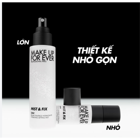 10ml - Xịt khoá nền Make Up For Ever Mist & Fix 24hr Hydrat Setting Mist