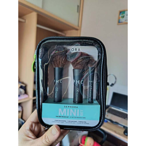 Hàng US - Bộ 3 cọ mini Sephora (lông đầu cọ fullsize, thân ngắn)